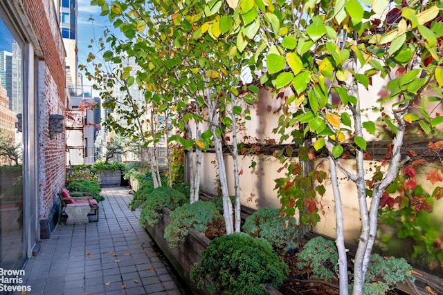 view of patio with fence