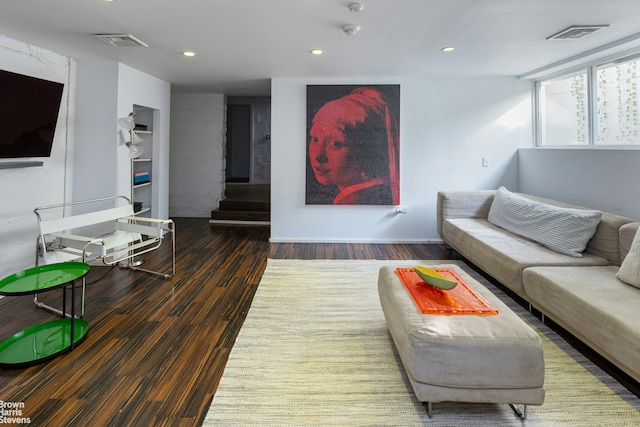 800 W 231st St, New York City, NY 10463 - living area featuring wood finished floors and recessed lighting