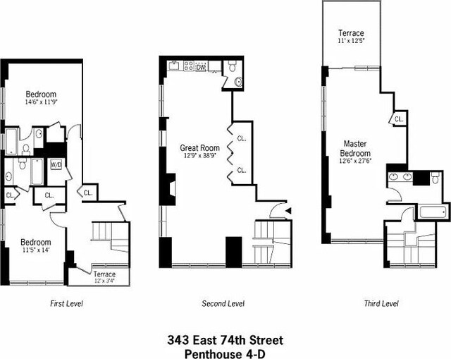 343 E 74th St Unit Ph34D, New York City, NY 10021 - view of home floor plan