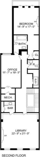 6 E 69th St, New York City, NY 10021 - floor plan / room layout