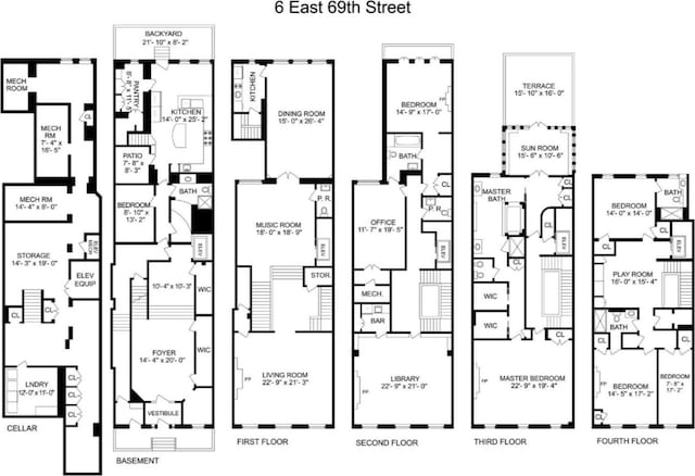 6 E 69th St, New York City, NY 10021 - home floor plan