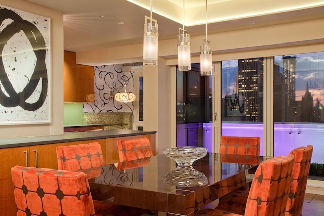 view of dining space