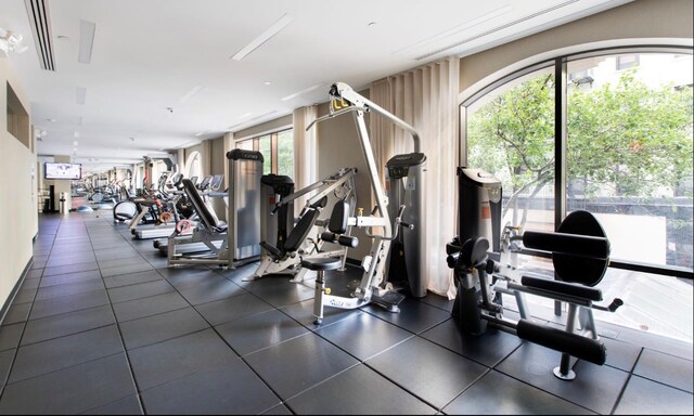 view of exercise room