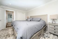 bedroom featuring ornamental molding