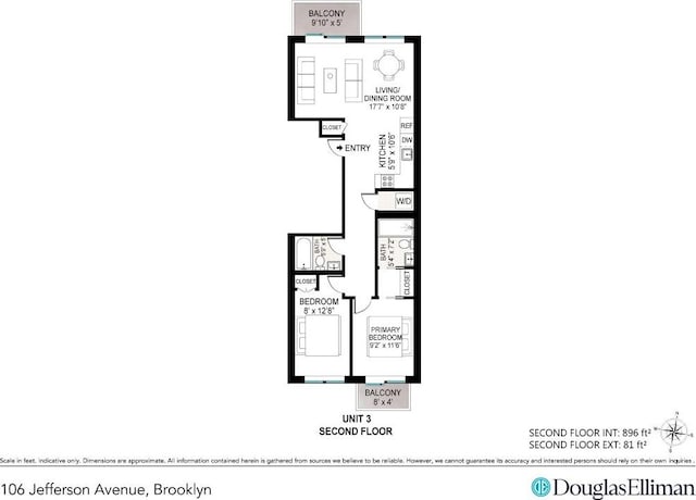 106 Jefferson Ave Unit 3, New York City NY, 11216, 2 bedrooms, 2 baths condo for sale