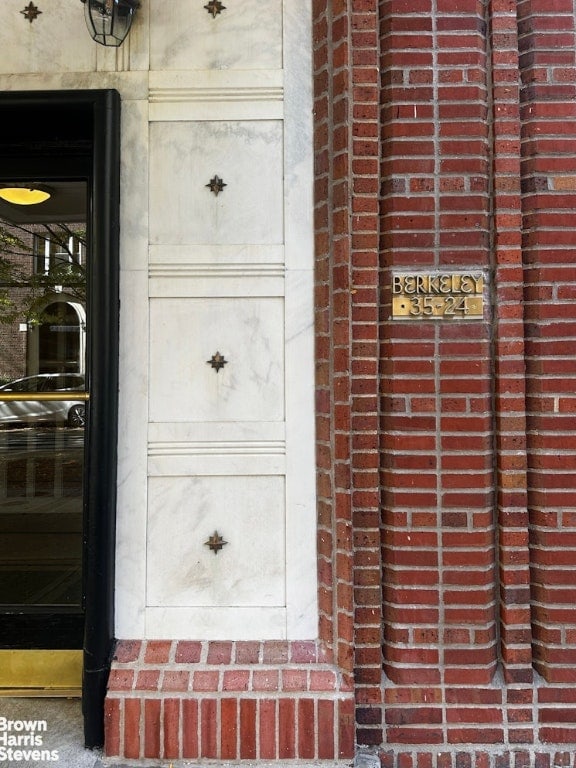 exterior details with brick siding