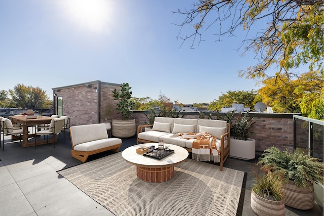 134 Weirfield St Unit 2, New York City, NY 11221 - view of patio featuring outdoor lounge area and outdoor dining area