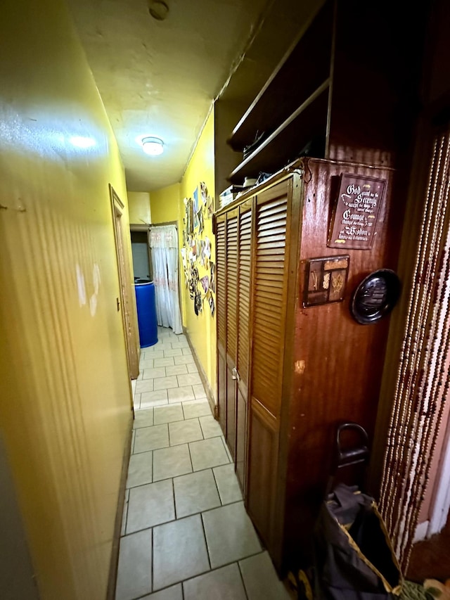 229 Nichols Ave, New York City, NY 11208 - hallway with tile patterned floors