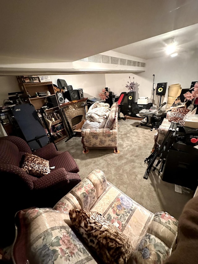 229 Nichols Ave, New York City, NY 11208 - living area featuring carpet floors