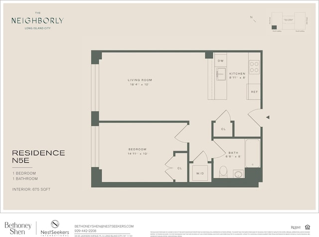 37-14 34th St Unit N-5E, New York City, NY 11101 - view of home floor plan