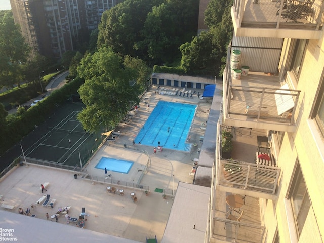 view of pool