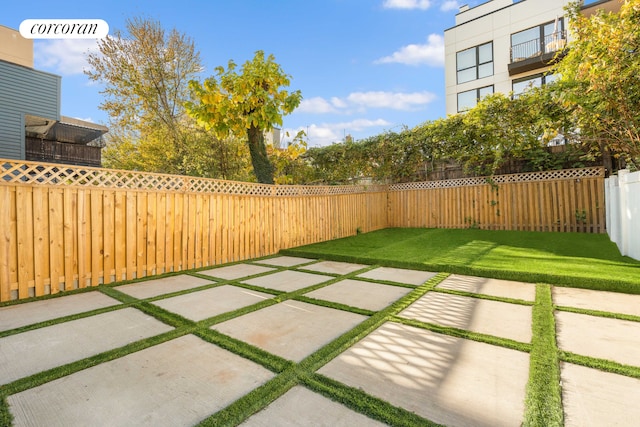 view of patio / terrace with a fenced backyard