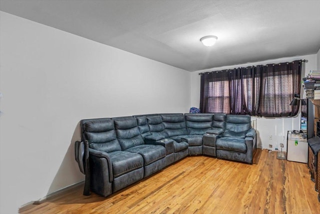 living room featuring hardwood / wood-style floors