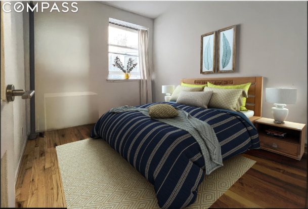 bedroom featuring hardwood / wood-style flooring