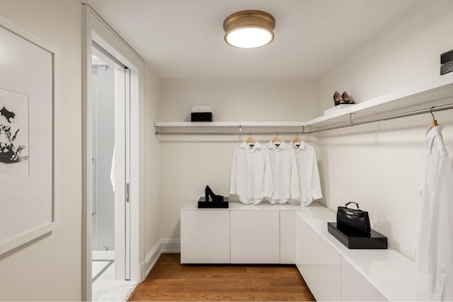 laundry room featuring hardwood / wood-style floors