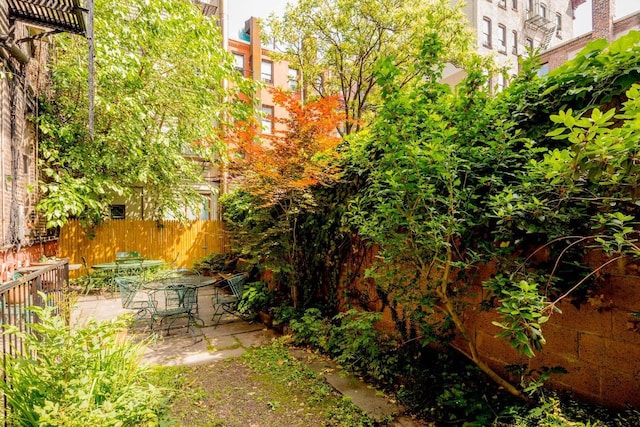 view of yard with a patio