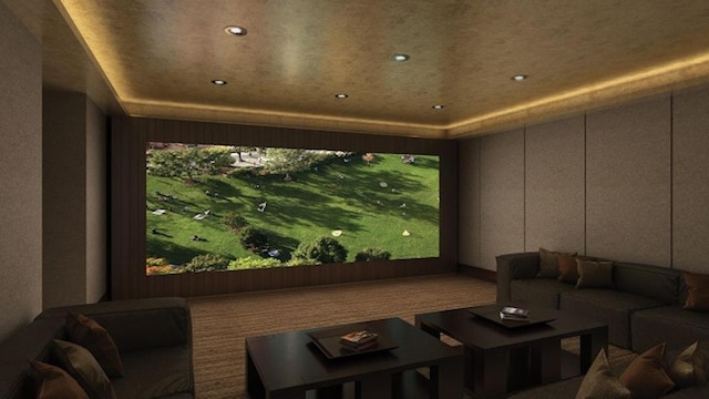 view of home theater room