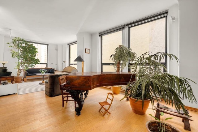50 Pine St Unit 10, New York City, NY 10005 - sitting room featuring wood finished floors