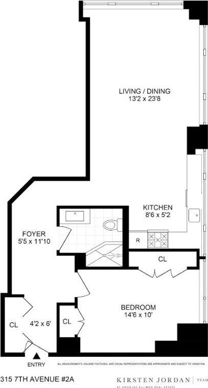 315 7th Ave Unit 2A, New York City, NY 10001 - property floor plan