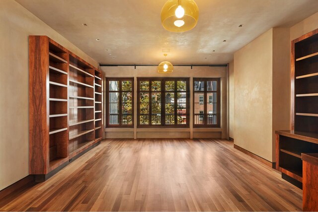 interior space with wood finished floors