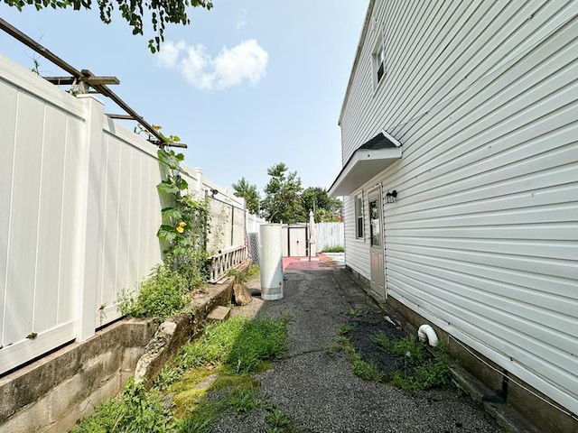 view of home's exterior featuring a fenced backyard