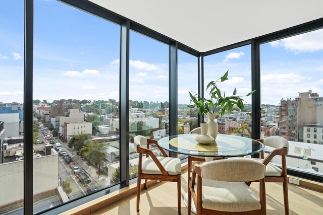 179 20th St Unit 8B, New York City, NY 11232 - sunroom / solarium featuring a healthy amount of sunlight and a city view