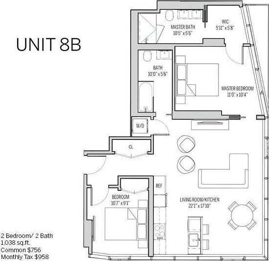 179 20th St Unit 8B, New York City, NY 11232 - plan