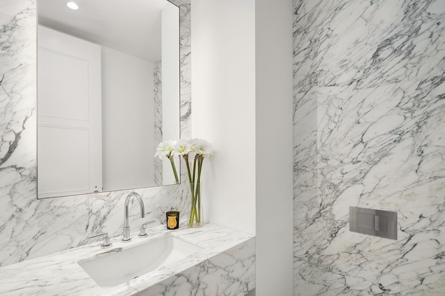 bathroom with a sink