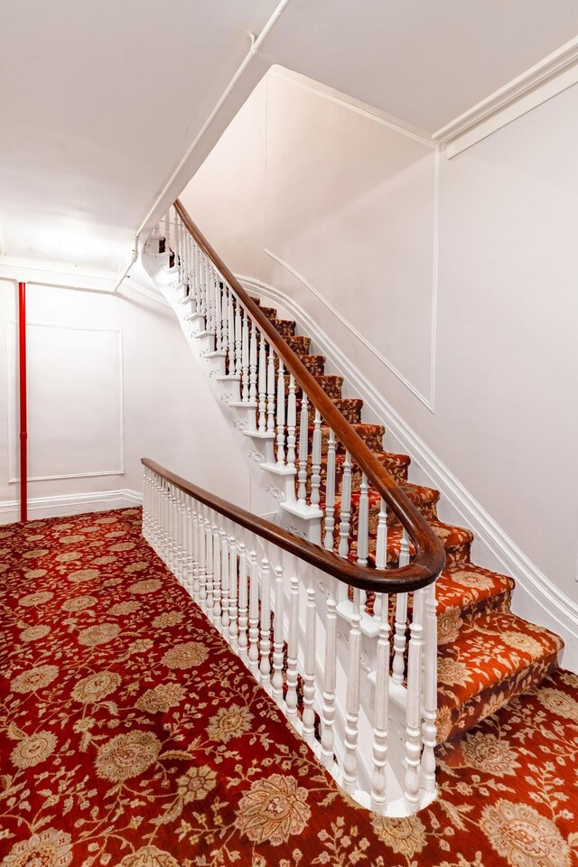 corridor featuring light wood-type flooring