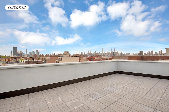 30-57 Crescent St Unit 3B, New York City, NY 11102 - view of patio / terrace featuring a view of skyline