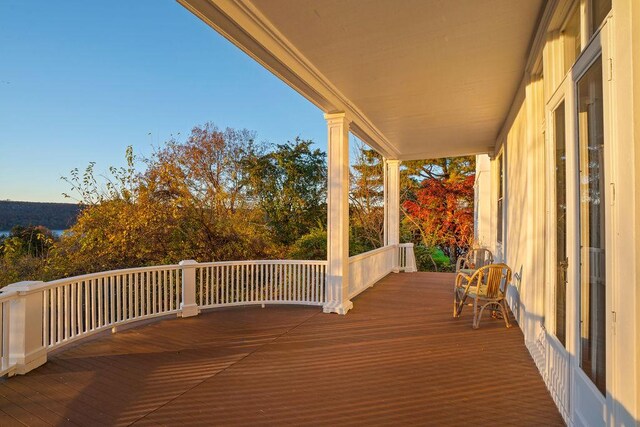 view of wooden terrace