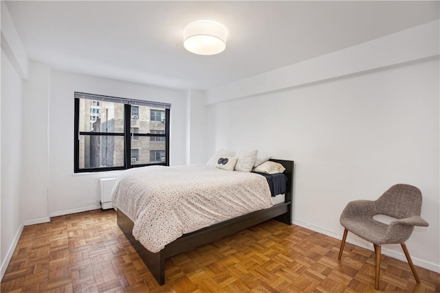 bedroom with baseboards