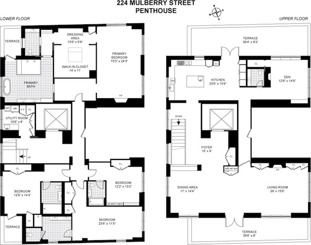 224 Mulberry St Unit 7, New York City, NY 10012 - view of floor plan / room layout