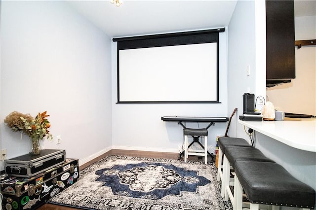 52 3rd Ave Unit 1A, New York City, NY 11217 - home theater room with wood finished floors and baseboards