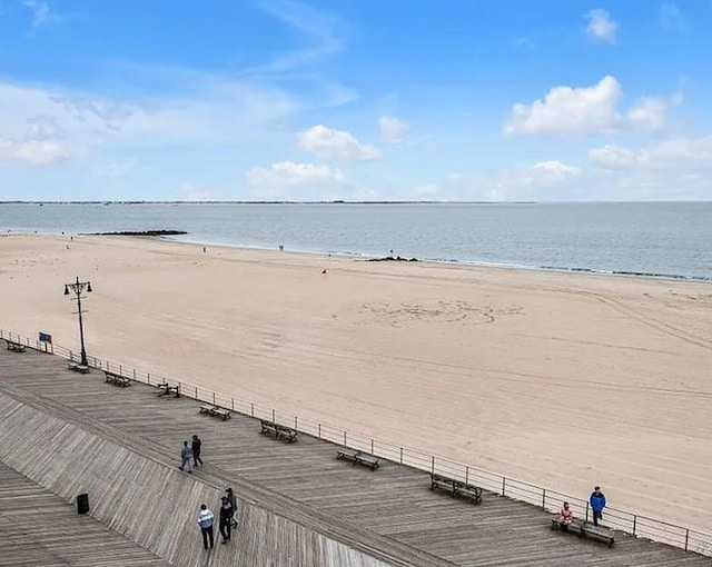 property view of water with a view of the beach