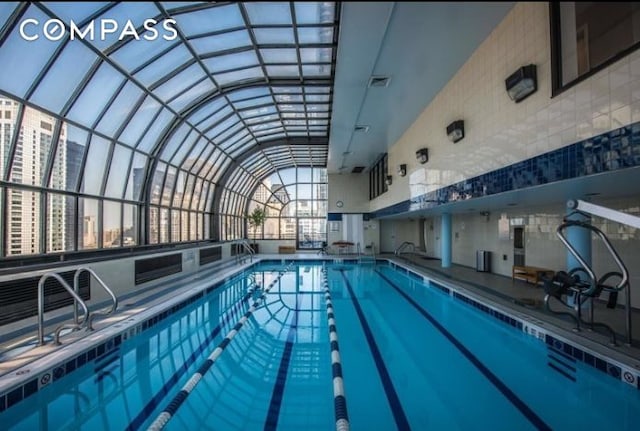 200 Rector Pl Unit 14E, New York City, NY 10280 - view of indoor community pool