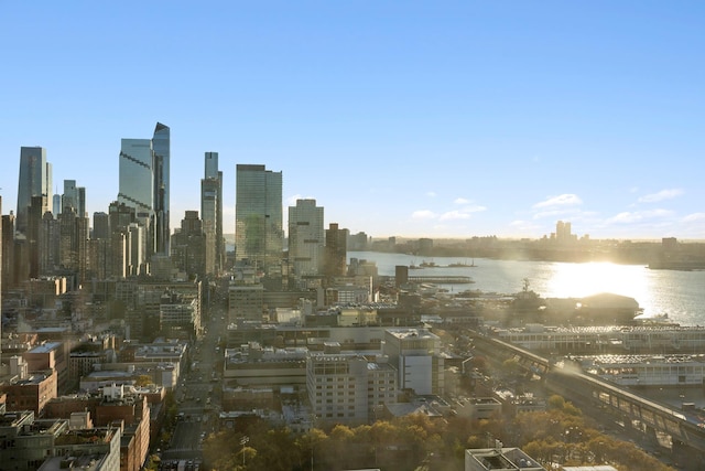 view of city featuring a nearby body of water