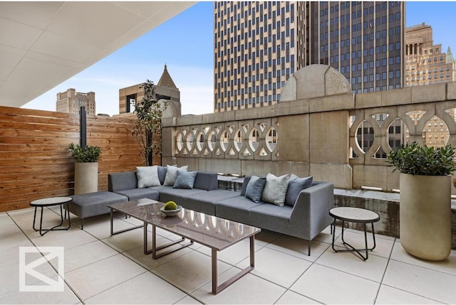 view of patio / terrace with outdoor lounge area