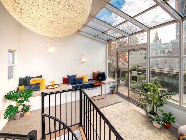 view of sunroom / solarium