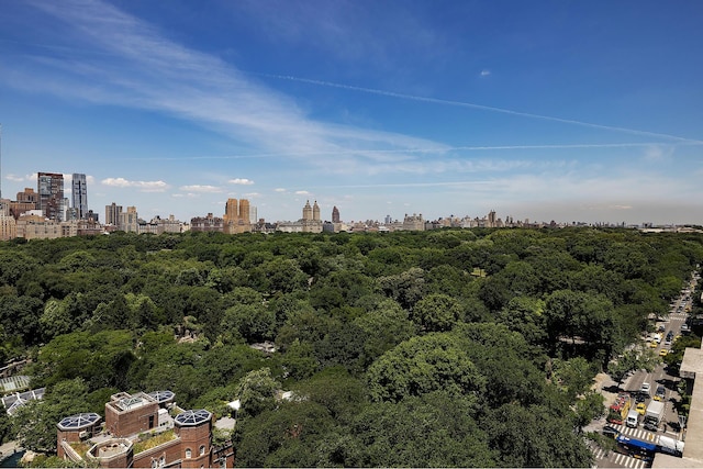 exterior space with a city view