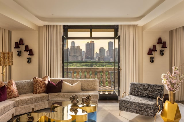 825 5th Ave Unit 15Flr, New York City, NY 10065 - living area with a view of skyline