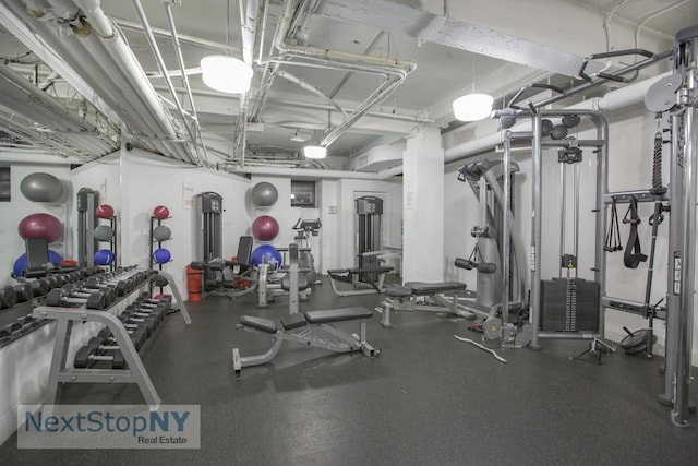 view of exercise room