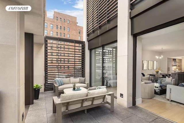 balcony featuring outdoor lounge area