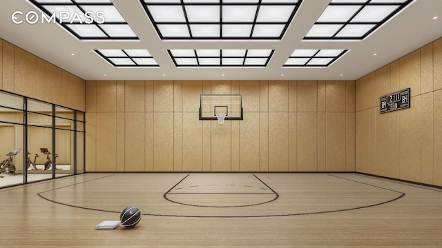 view of basketball court