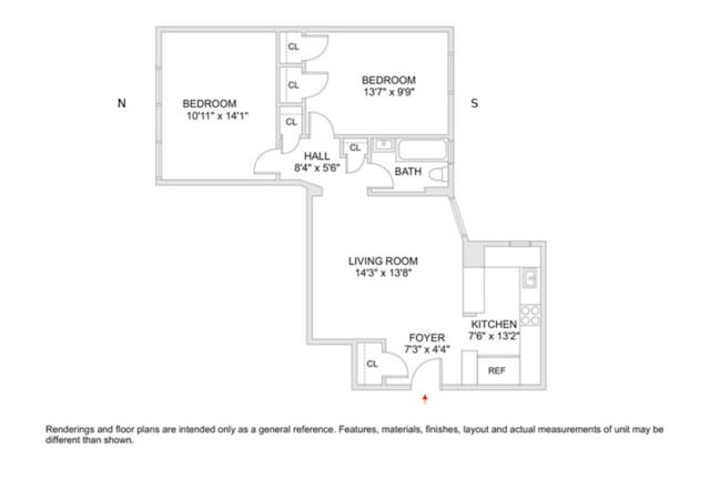 130 W 16th St Unit 51, New York City NY, 10011, 2 bedrooms, 1 bath condo for sale