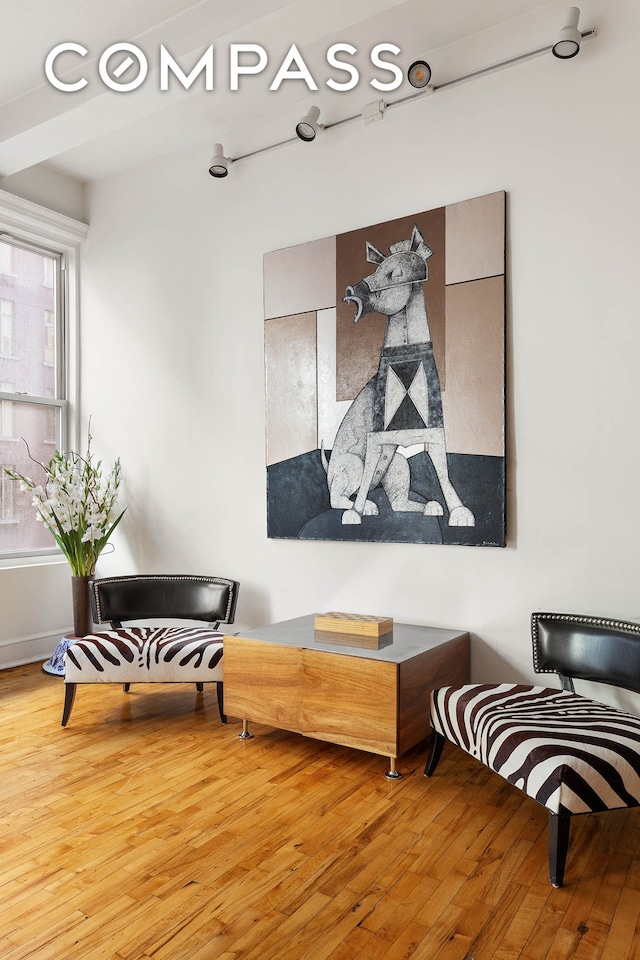 126 W 22nd St Unit 5N, New York City, NY 10011 - living area featuring wood finished floors