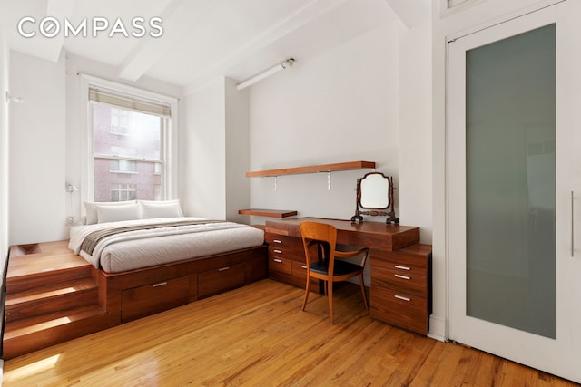 126 W 22nd St Unit 5N, New York City, NY 10011 - bedroom featuring light wood-style flooring and a desk