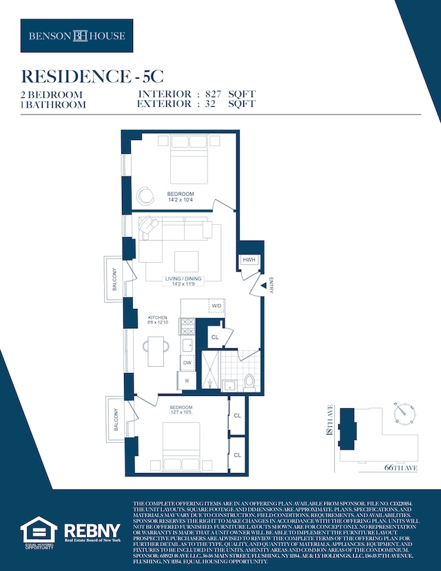 1807 66th St Unit 5C, New York City, NY 11204 - floor plan / room layout