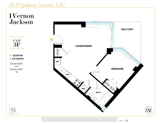 10-17 Jackson Ave Unit 3-F, New York City NY, 11101, 1 bedrooms, 1 bath condo for sale