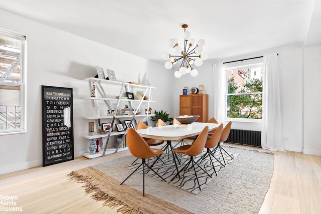 interior space with light hardwood / wood-style floors